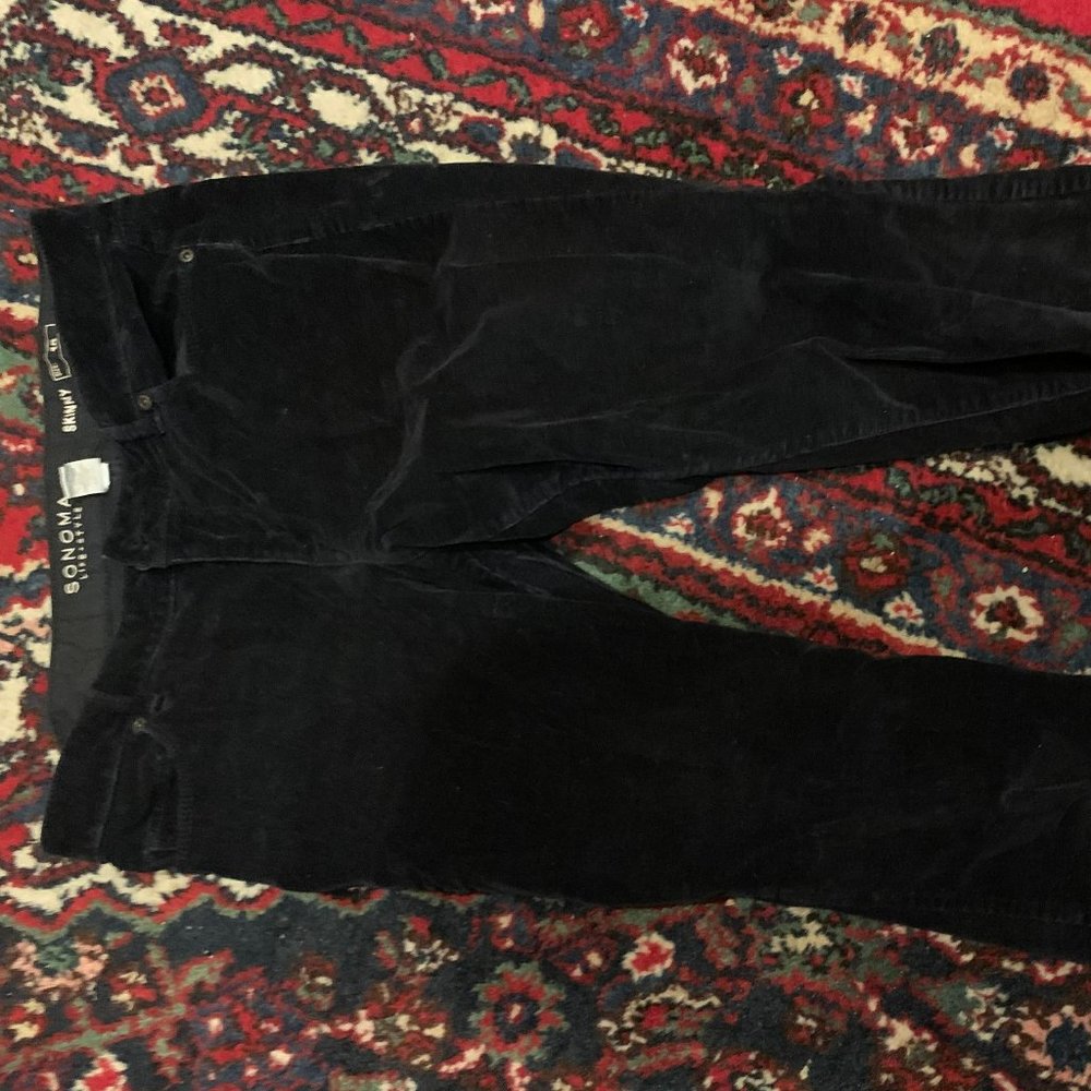 Black corduroy pants Size 10
